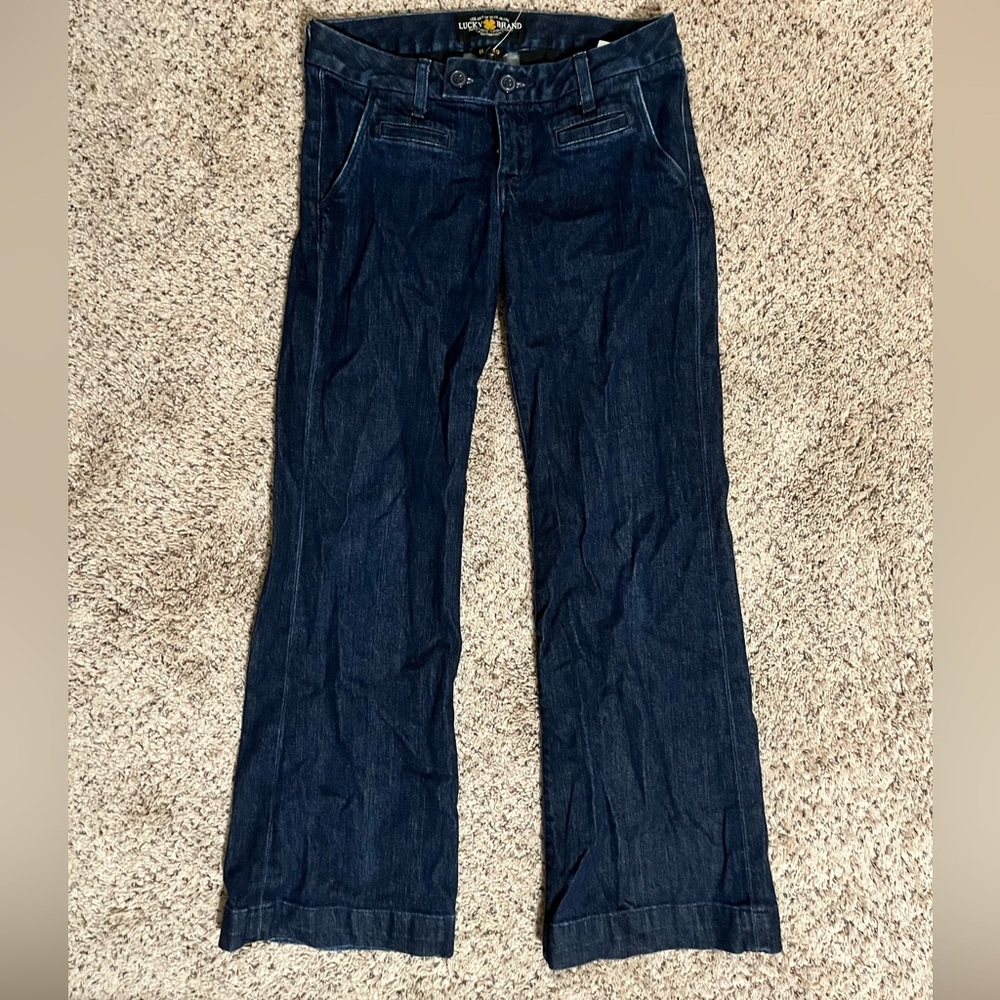 lucky brand low rise flare jean